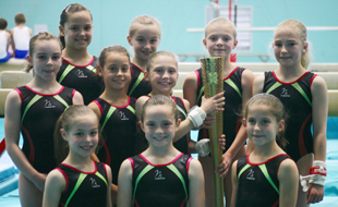 Some of Dynamo Gymnastics young gymnasts 