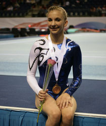 Kelly Simm, current GB vault medallist